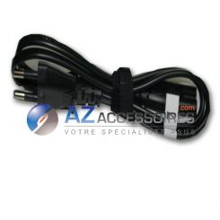 Cable secteur bipolaire noir