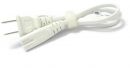 Cable secteur bipolaire blanc US